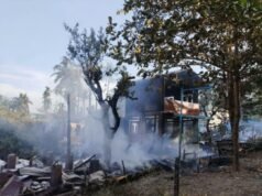 တောင်ကုတ် စကခ -၅ ထဲမှာ နှစ်ဖက်တိုက်ပွဲပြင်းထန်နေပြီး စစ်ကောင်စီလေကြောင်းတိုက်ခိုက်မှုကြောင့် မြို့တွင်းနေအိမ်တွေ မီးလောင်ပျက်စီးမှုရှိနေ