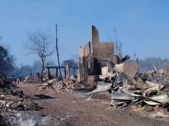 ရမ်းဗြဲမြို့ ကျောက်နီမော်က ကို လေကြောင်းတိုက်ခံရမှု သေဆုံးသူ အများအပြားရှိနိုင်တယ်လို့ဆို