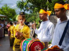 ထိုင်းနိုင်ငံ မဲဆောက်မြို့ ရခိုင်ရိုးရာ ဘုရားရေသပ္ပယ် ပွဲ မြင်ကွင်း