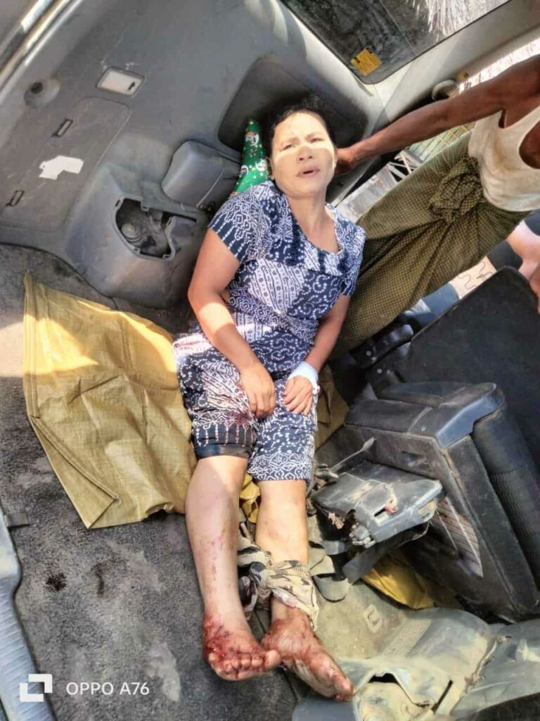 ပုံ - ဒီနေ့လေကြောင်းတိုက်ခိုက်ခံခဲ့ရတဲ့ ပန်းနီလာကျေးရွာဖြစ်စဥ်မြင်တွေ့ရမှု။ပေးပို့