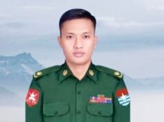 အာရက္ခတပ်တော် သိမ်းပိုက်ထားတဲ့ ညောင်ကျိုးတပ်စခန်းပြန်ရရေး ထိုးစစ်ဆင်လာတဲ့ ဗိုလ်မှူးဝေယံလင်း သေဆုံး