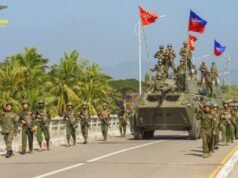 ဂွ – ငသိုင်းချောင်းကားလမ်းမှာရှိတဲ့ အမတ-၃၄၄ အမြောက်တပ်ရင်းအနီးကို အေအေ နဲ့ ပူးပေါင်းတပ်တွေ ထိုးစစ်ဆင်နေ