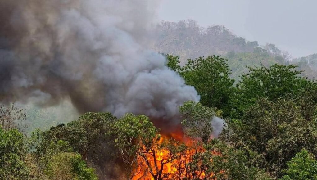 ပုဏ္ဏားကျွန်းမြို့လေကြောင်းတိုက်ခိုက်ခံရမှု နေအိမ် ၁၀ လုံး နဲ့ ဓာတ်အားခွဲ စက်ရုံပျက်စီး