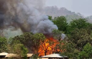 ပုဏ္ဏားကျွန်းမြို့လေကြောင်းတိုက်ခိုက်ခံရမှု နေအိမ် ၁၀ လုံး နဲ့ ဓာတ်အားခွဲ စက်ရုံပျက်စီး